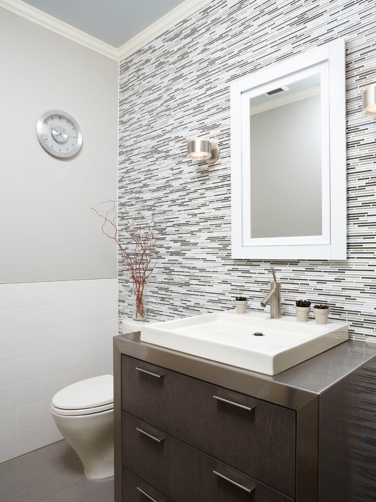 40 grey mosaic bathroom wall tiles ideas and pictures 2020