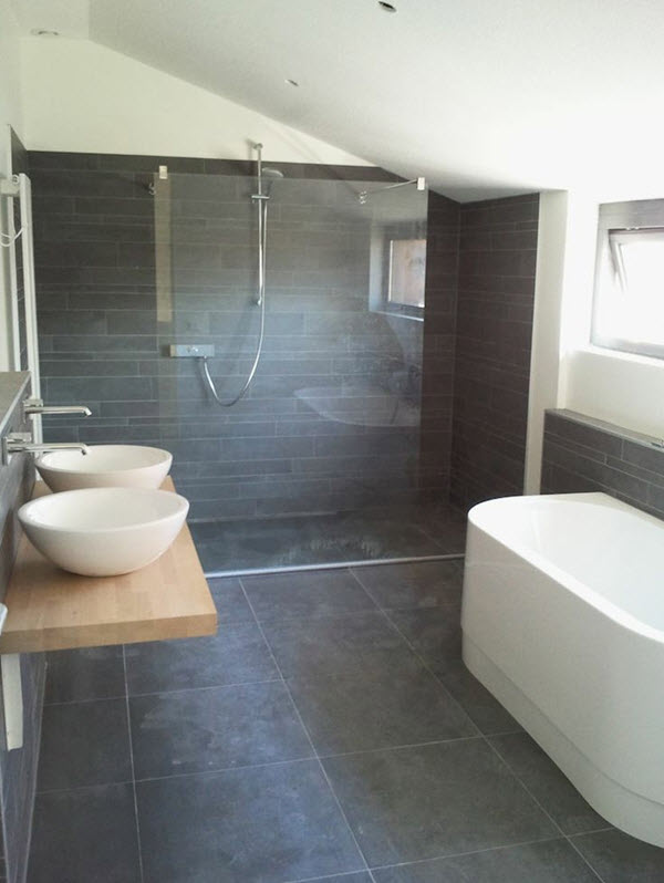 37 grey slate bathroom wall tiles ideas and pictures 2020