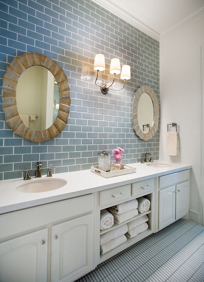 37 light blue bathroom  floor  tiles  ideas  and pictures 2019