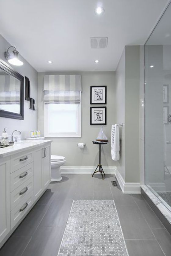 37 light gray bathroom floor tile ideas and pictures 2020