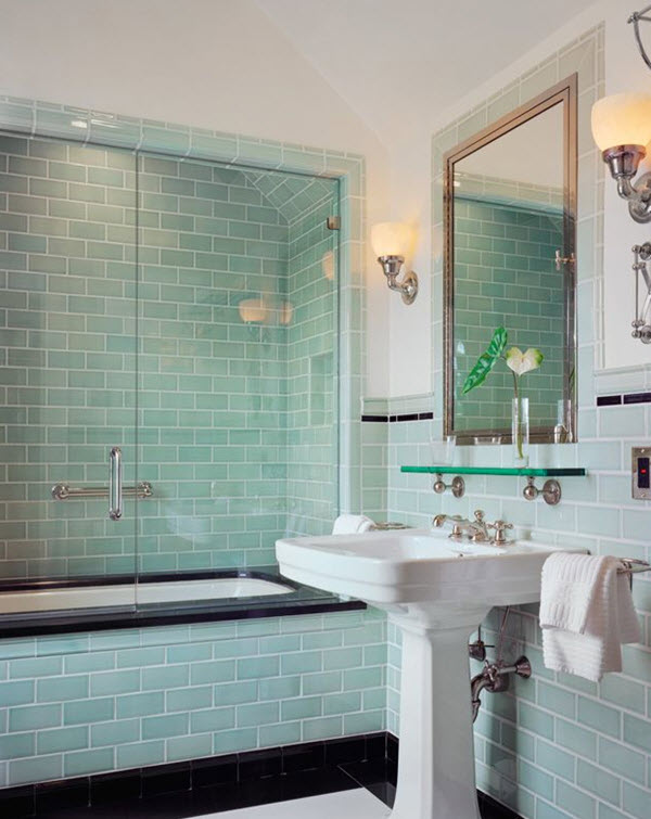 40 mint green  bathroom  tile  ideas  and pictures 2019