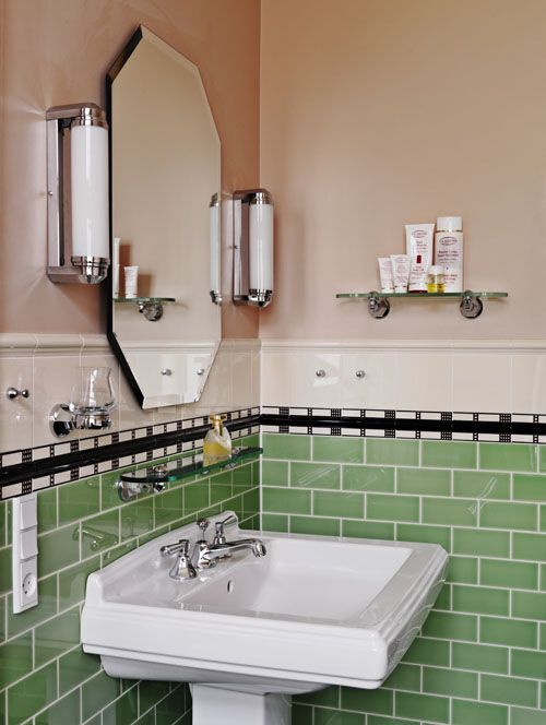 36 retro green bathroom  tile  ideas  and pictures  2019