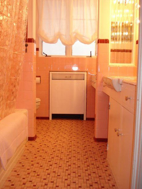 36 retro  pink bathroom  tile  ideas  and pictures  2019