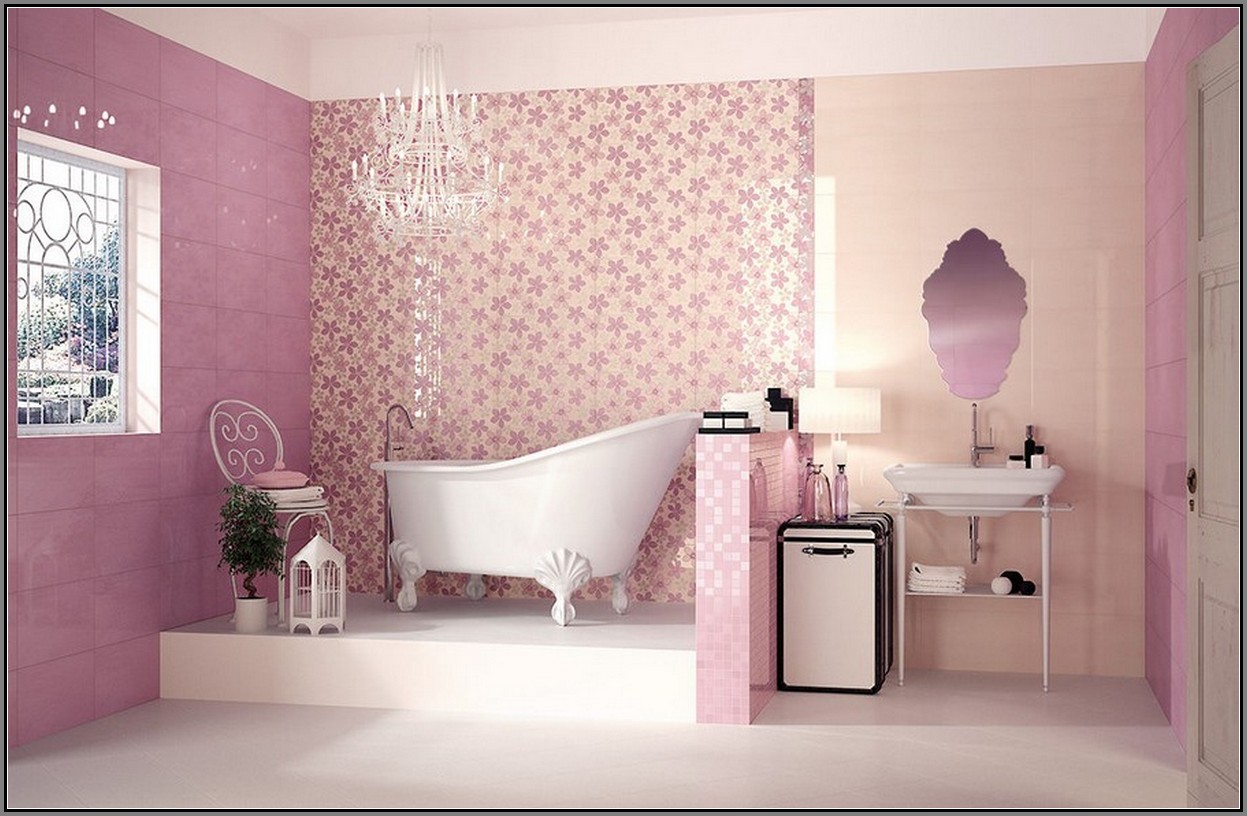 pink-tile-bathroom-decorating-ideas