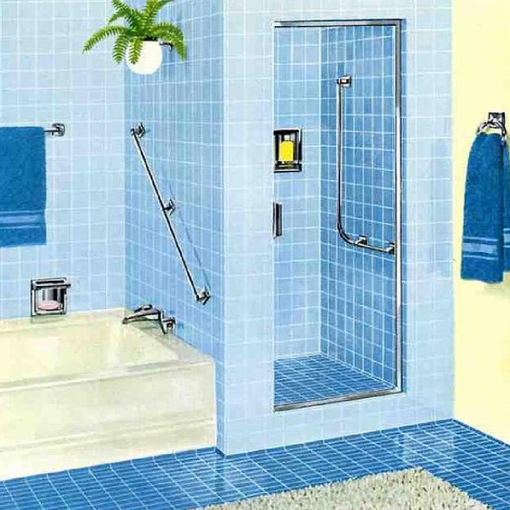 interior-bathroom-new-model-bathroom-design-ideas-with-fancy-white-ceramic-freestanding-bathtub-and-modern-light-blue-ceramic-subway-tile-shower-also-soft-white-fur-rug-on-combined-blue-ceramic-tile