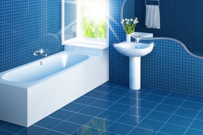 interior-diy-bathroom-remoled-with-blue-tile-in-big-and-small-styles-completed-by-white-bathroom-vanities-designing-interior-for-home-improvement-ideas-1