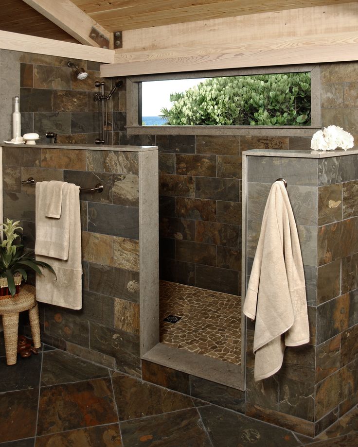 30 Grey Natural Stone Bathroom Tiles Ideas And Pictures 2022