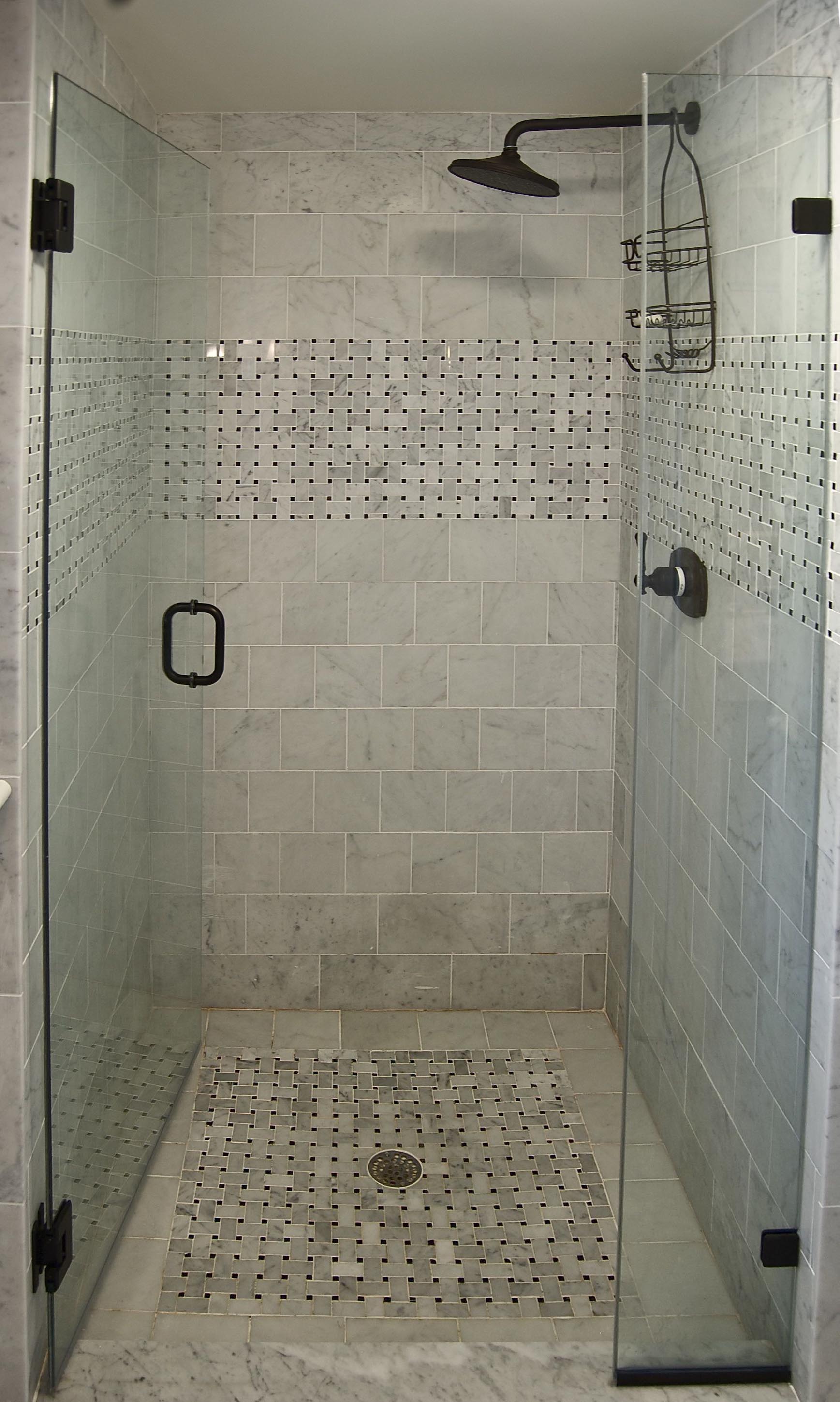 33 cool pictures of tiled showers with glass doors design 2020