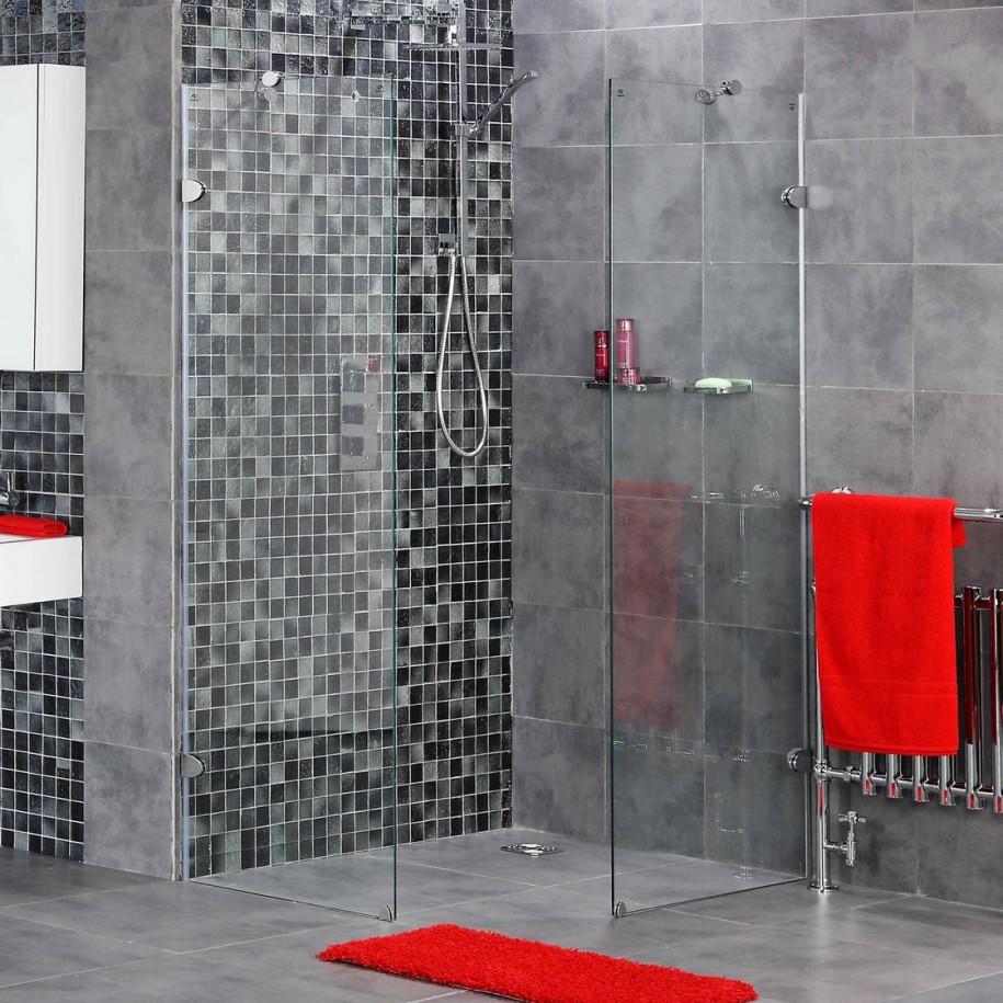 Bathrooms-Outstanding-Walk-In-Shower-Design-Inspiration-In-Black-Mosaic-And-Grey-Ceramic-Tiles-Wall-Deluxe-Bathroom-Decor-Innovative-Modern-Walk-In-Shower-Design-Ideas-Li