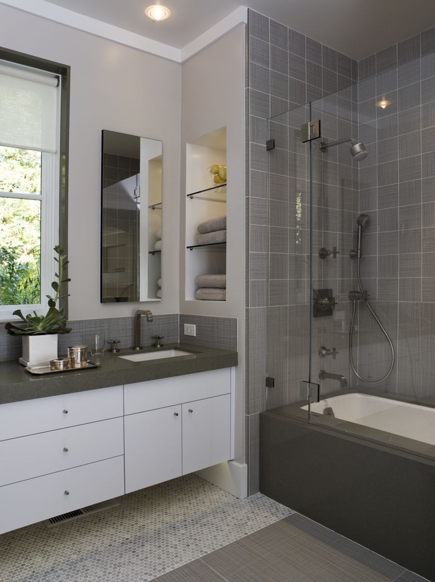 bathroom-beautiful-grey-nuance-bathroom-design-using-light-grey-shower-tub-tile-bathroom-wall-including-small-recessed-light-in-bathroom-and-grey-granite-vanity-tops-good-looking-shower-tub