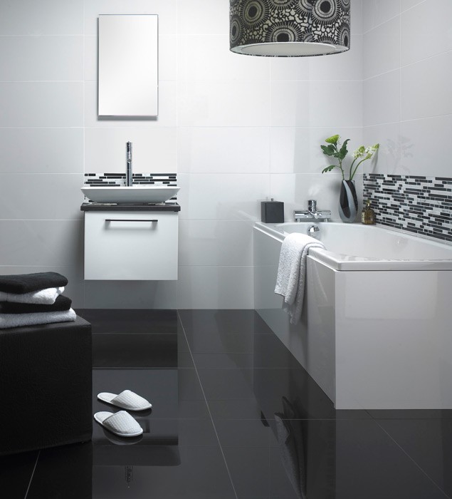 29 ideas on using polished porcelain tile for bathroom ...