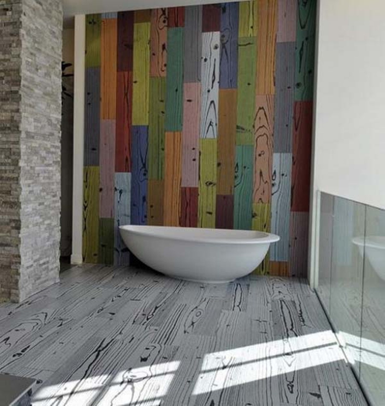 27 cool ideas and pictures of a bathroom floor that look ...