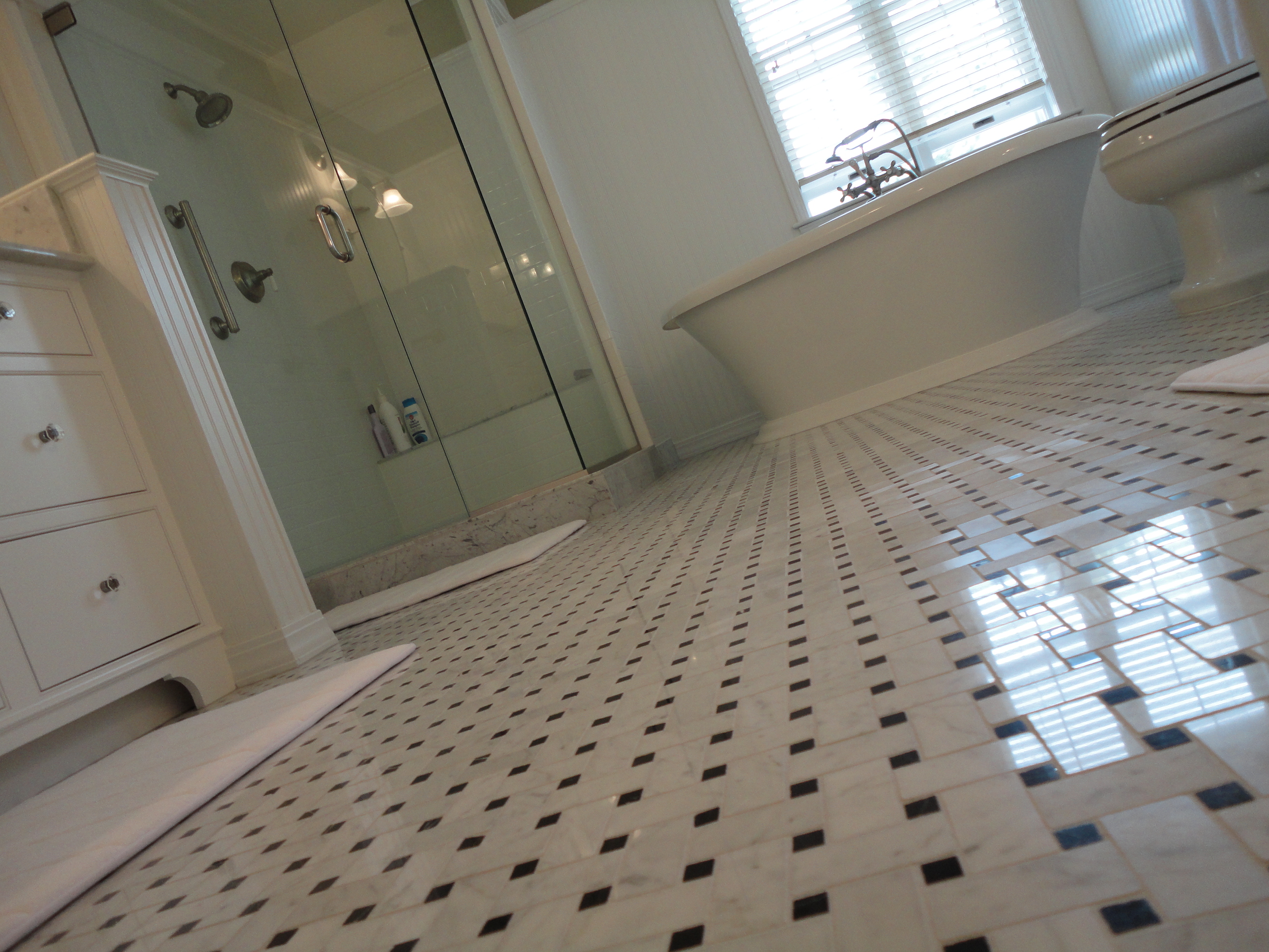 30 nice ideas and pictures of basketweave bathroom tile 2020