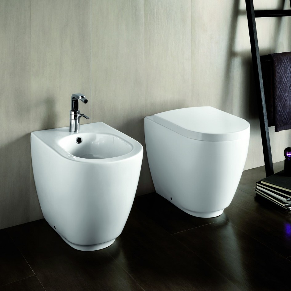 bathroom-modern-white-plastic-twin-toilet-bidet-combination-with-black-ceramic-tile-floor-also-white-painted-wall-decor-and-chrome-faucet-for-small-apartment-bathroom-decor-charming-toilet-