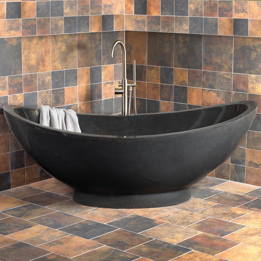 bathrooms-amazing-black-polished-natural-stone-bathtub-in-chic-bathroom-with-brown-and-black-ceramic-tiles-wall-and-flooring-exquisite-natural-stone-bathtubs-collection-2014