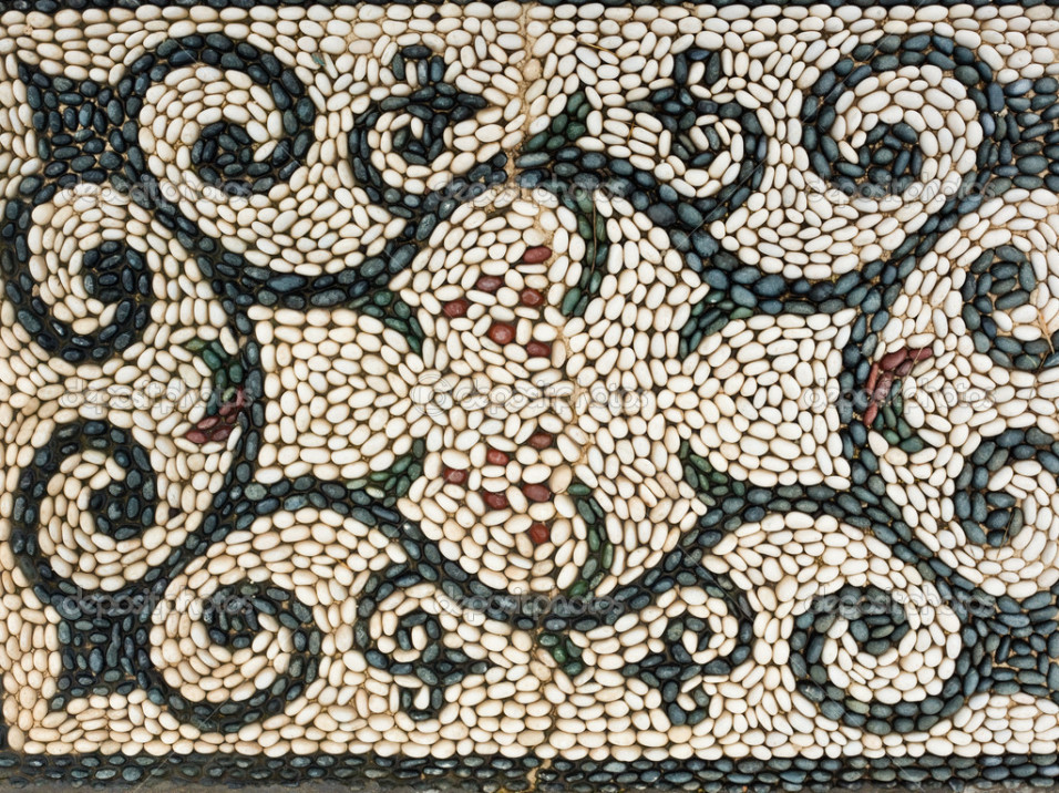 Pebbles Mosaic Symbol Pattern