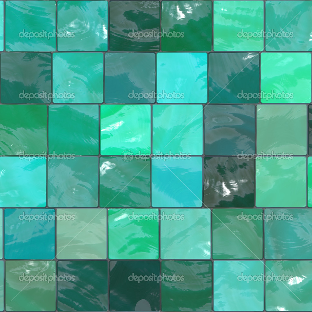 blue-green tiles