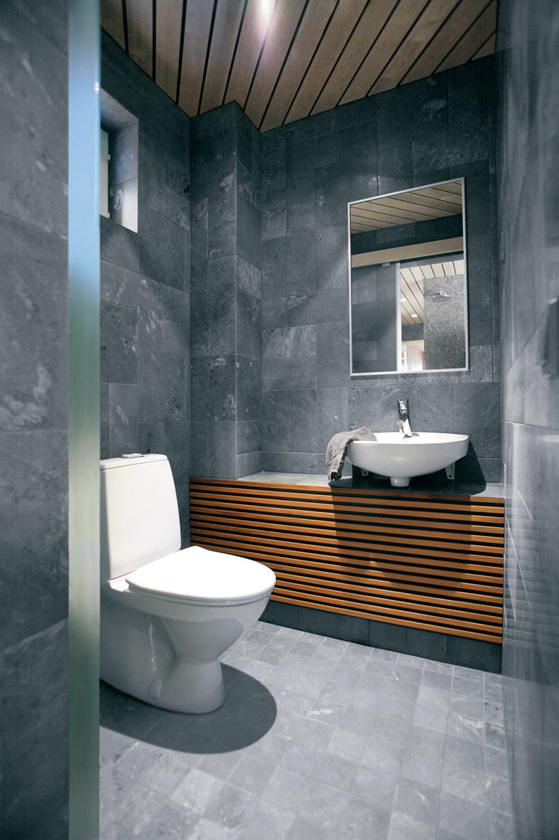 Fabulous Modern Bathroom Interior Cool Grey Tile Bathroom Design