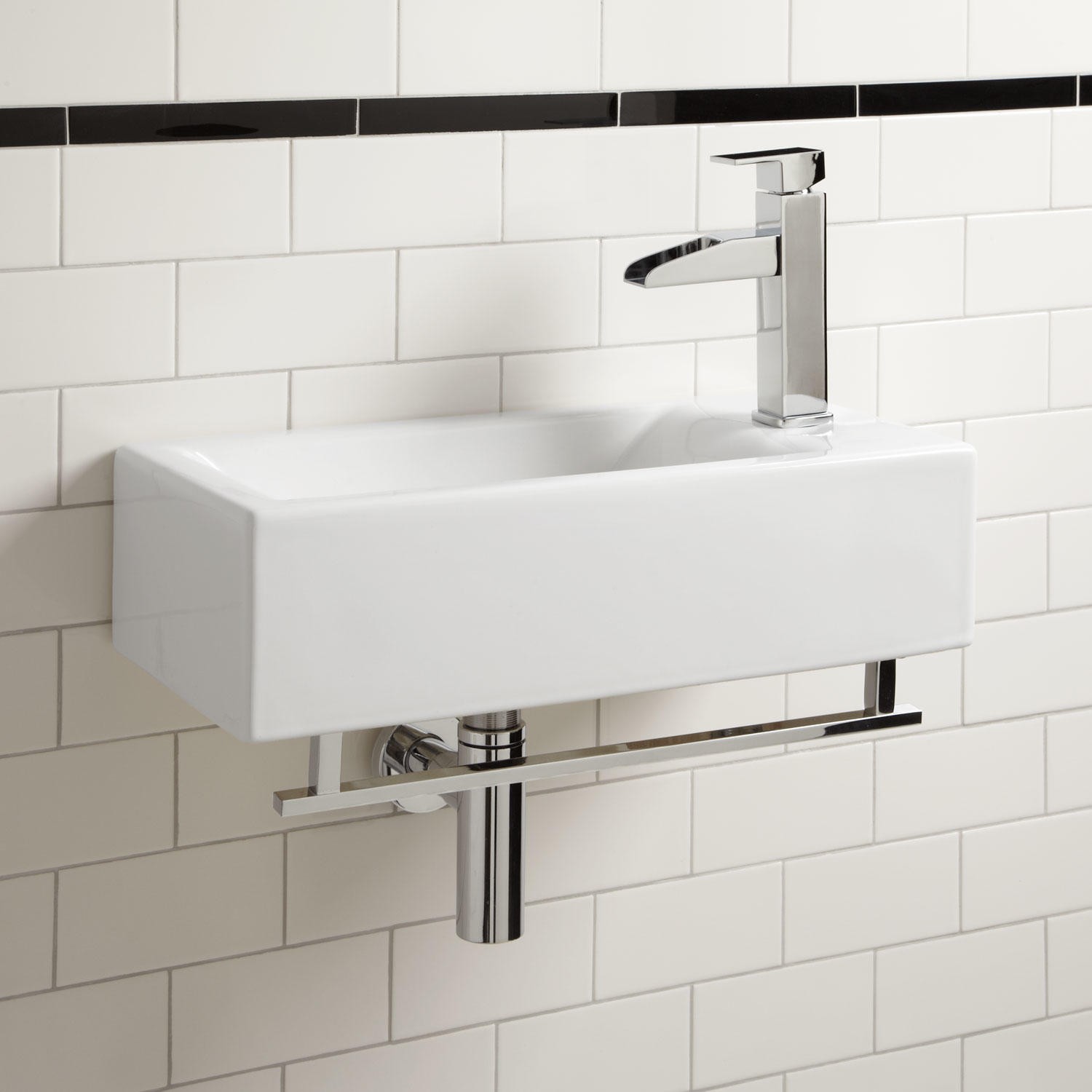 interior-floating-white-sink-on-the-white-tile-wall-completed-with-silver-steel-faucet-creating-exciting-look-through-vintage-bathroom-sinks