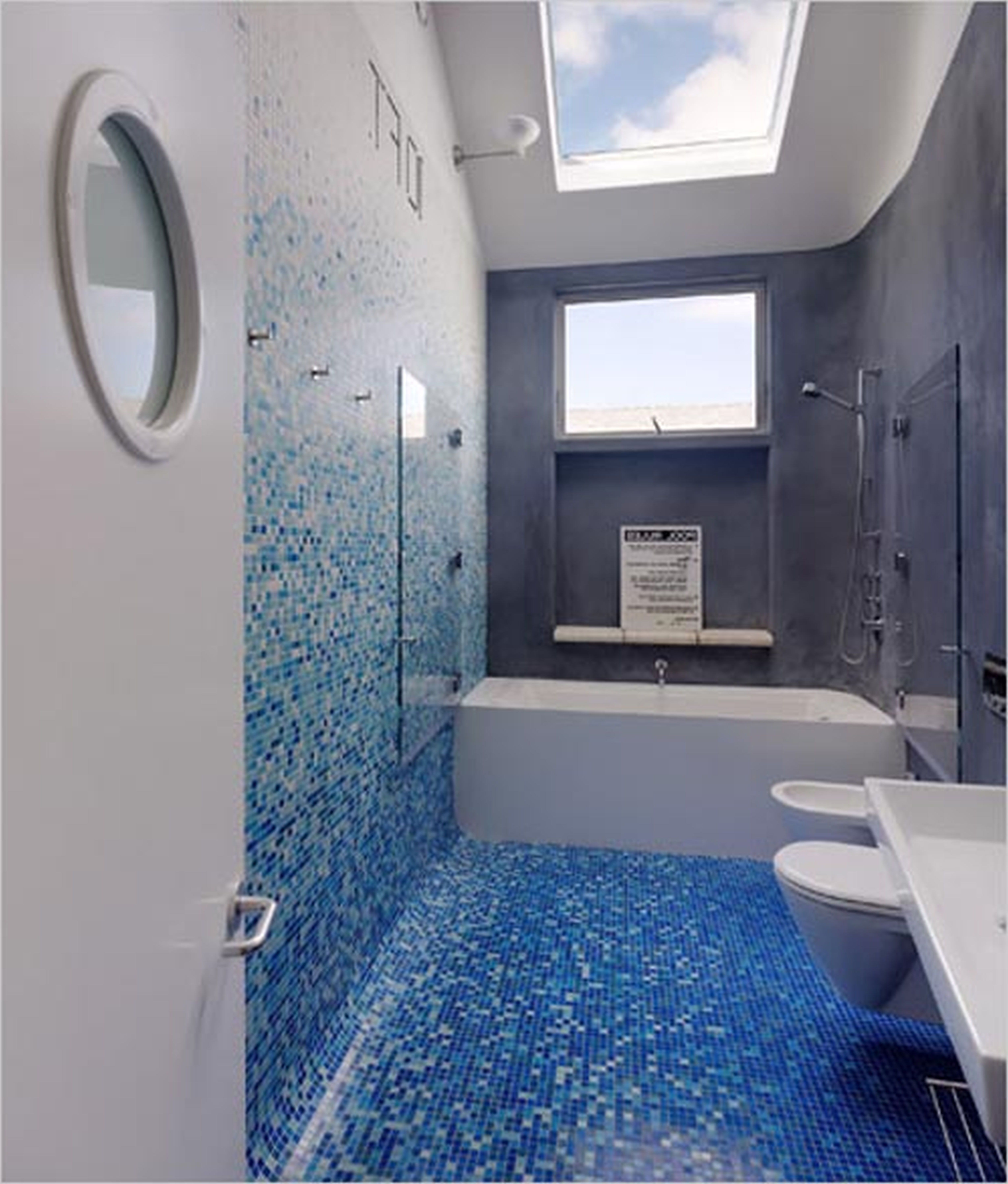 painting-bathroom-tile-with-bathroom-energetic-bathroom-paint-ideas-with-fresh-blue-mosaic