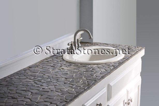 30 Pictures Of Mosaic Tile Countertop Bathroom