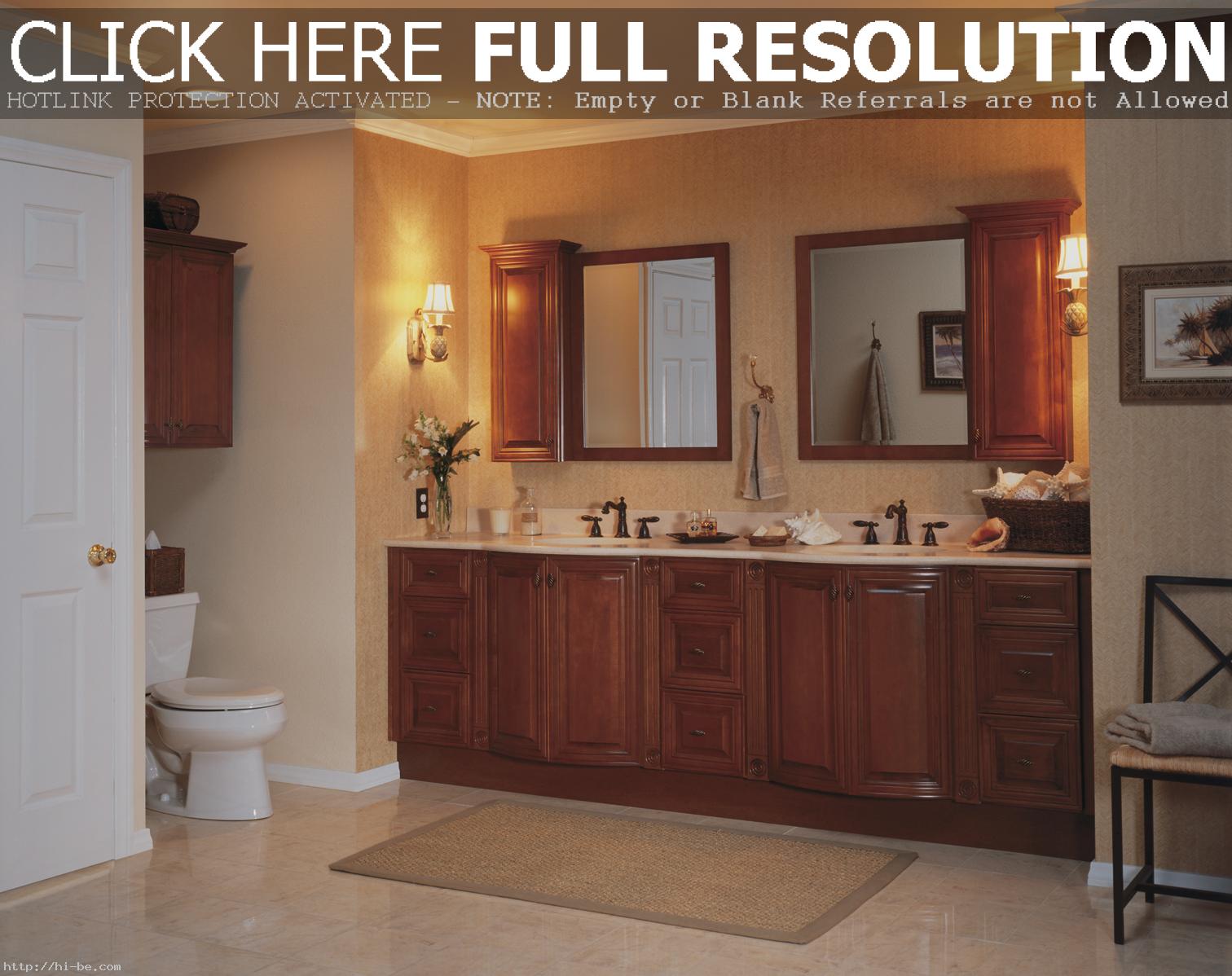 Amazing-Bathroom-Wall-Cabinet-Design-Ideas-Flat-Mirrors-With-A-Single-Wall-Hutch-For-A-Balanced