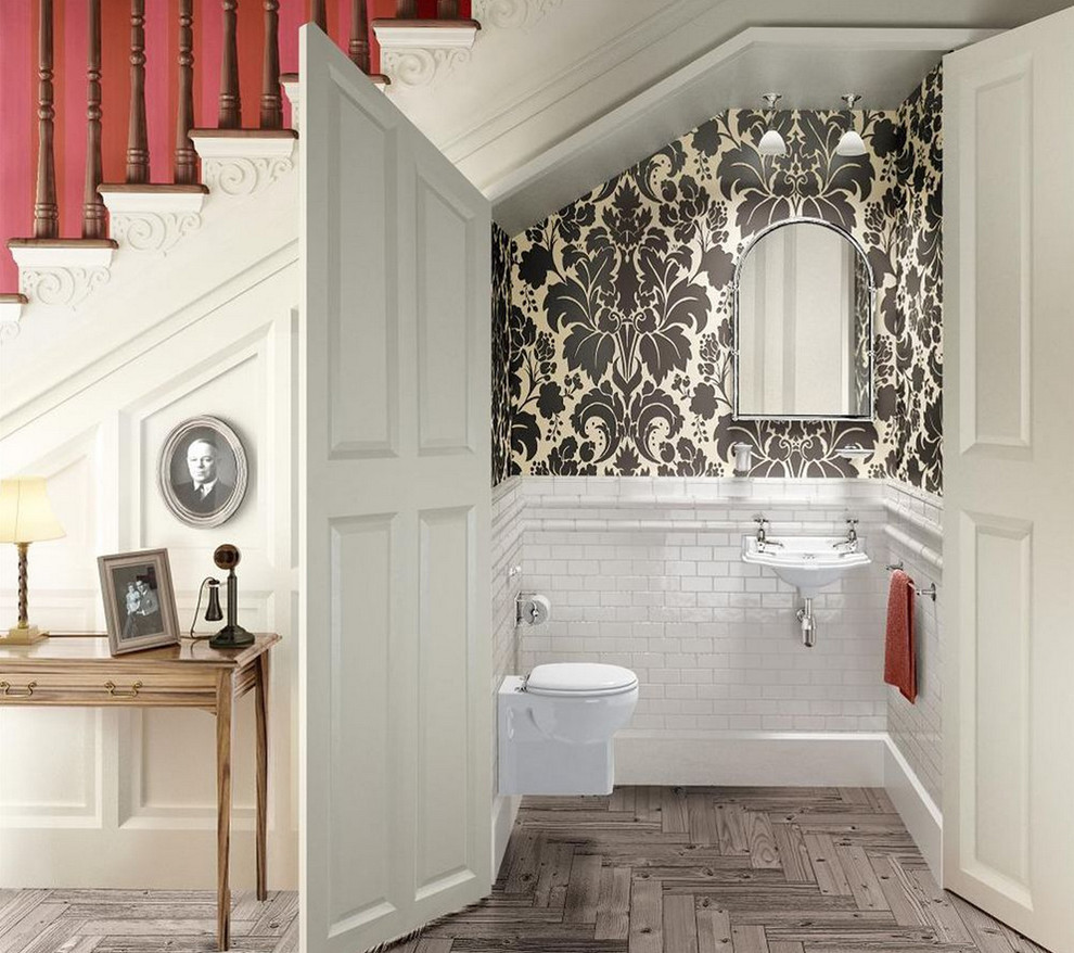 Incredible-Wall-Hung-Toilet-decorating-ideas-for-Bathroom-Traditional-design-ideas-with-Incredible-British-cloakroom-English