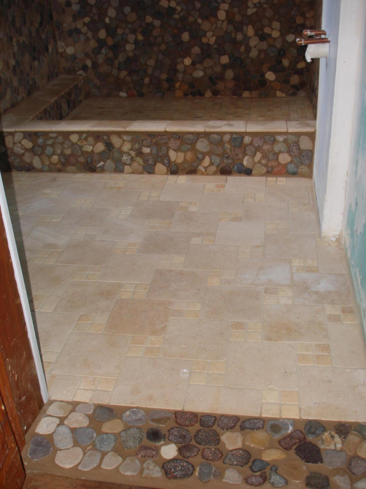 bathroom-cool-picture-of-bathroom-decoration-using-travertine-tile-bathroom-flooring-including-brown-pebble-shower-flooring-and-brown-tumbled-marble-tile-shower-wall-elegant-bathroom-design-and-decor