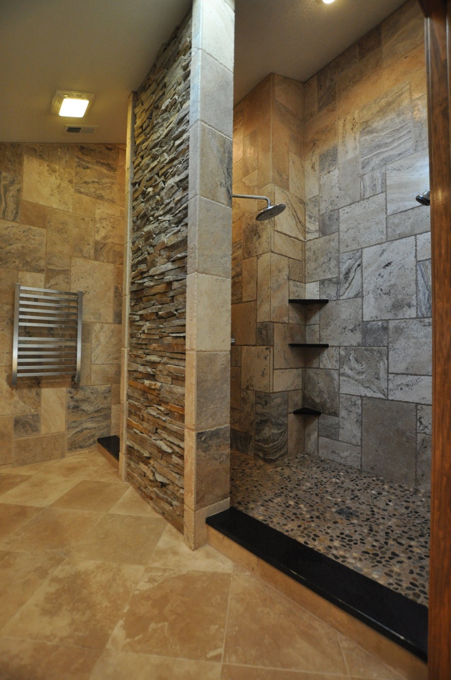 bathroom-engaging-bathroom-decoration-using-grey-stone-bathroom-wall-along-with-square-ceiling-fitting-in-bathroom-and-grey-pebble-tile-bathroom-floor-divine-bathroom-decoration-using-pebble-tile-bat