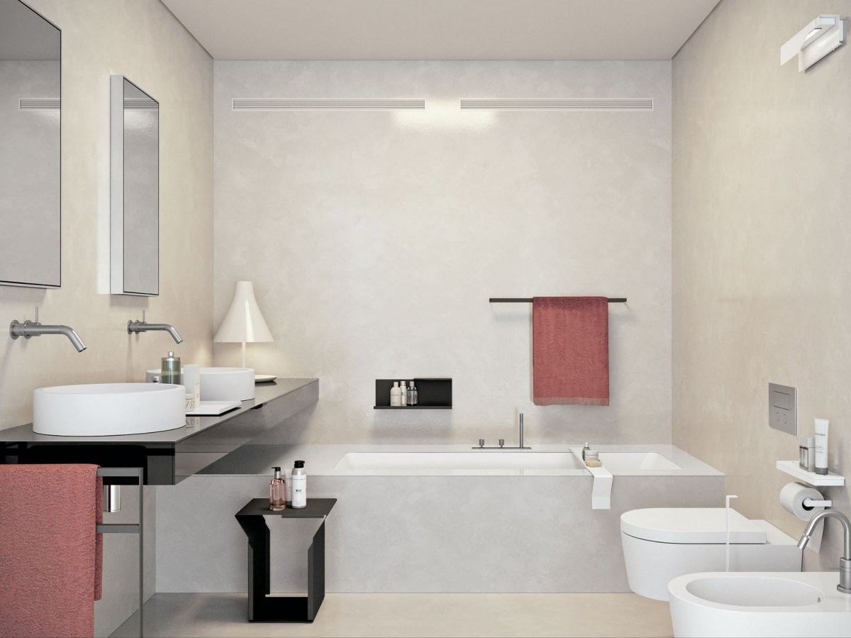 bathroom-interior-furniture-decoration-simple-and-neat-one-piece-toilet-and-white-porcelain-bidet-with-rectangular-soaking-bathtub-also-black-wooden-bath-vanity-artistic-decoration-for-italian-style