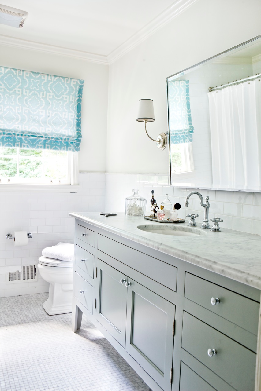 bathroom-winsome-bathroom-decorating-design-ideas-with-white-ceramic-tile-floor-along-wood-double-vanity-and-round-sink-marble-countertop-with-mirror-plus-white-toilet-as-well-as-floor-tile-and-