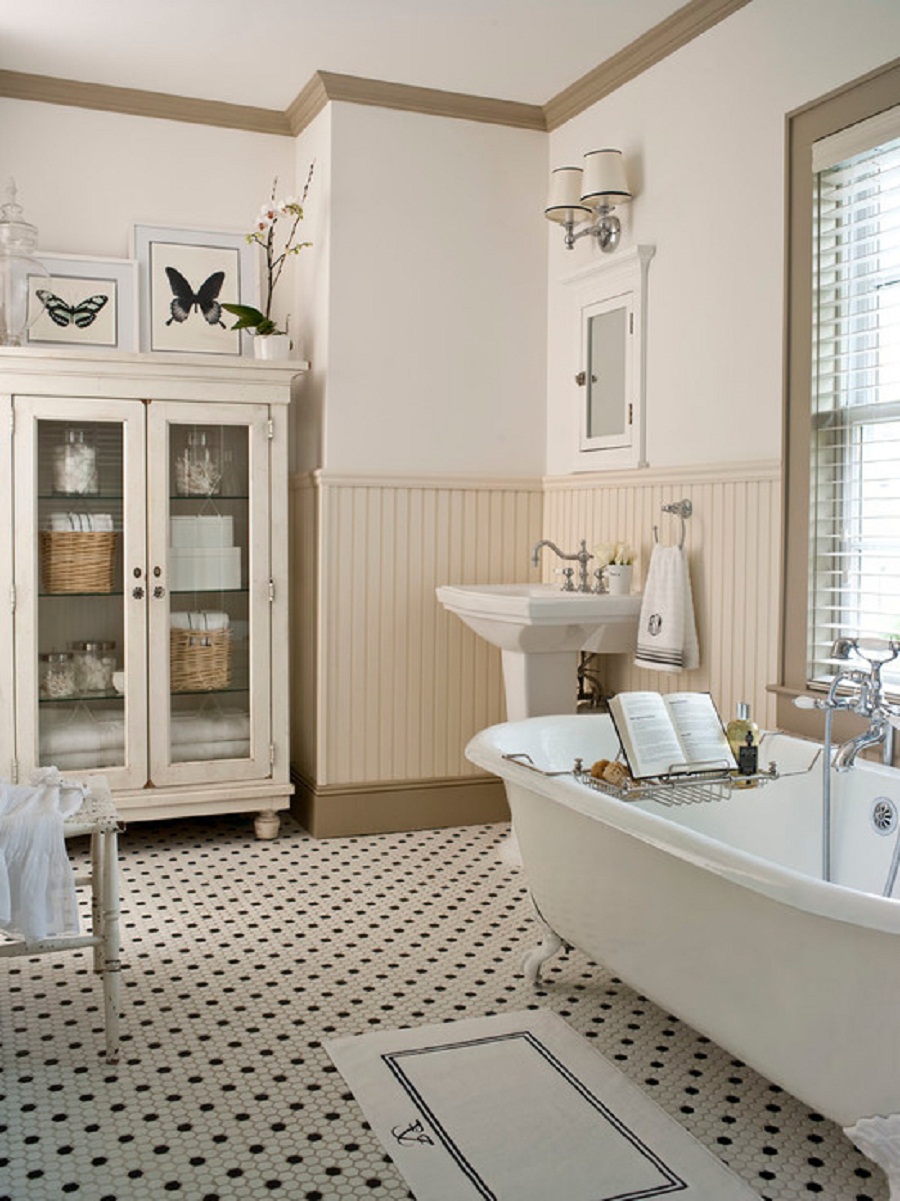 25 great ideas and pictures of traditional bathroom wall ...