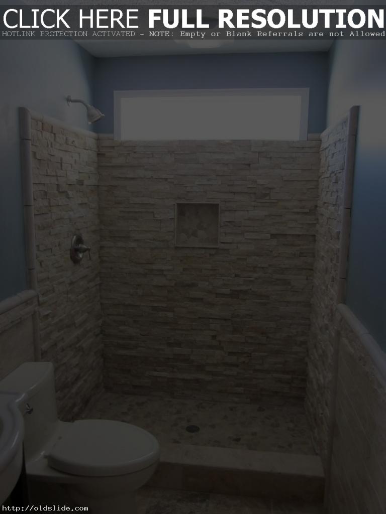 Unique-stall-tile-with-natural-white-stone-bathroom-shower-design-ideas