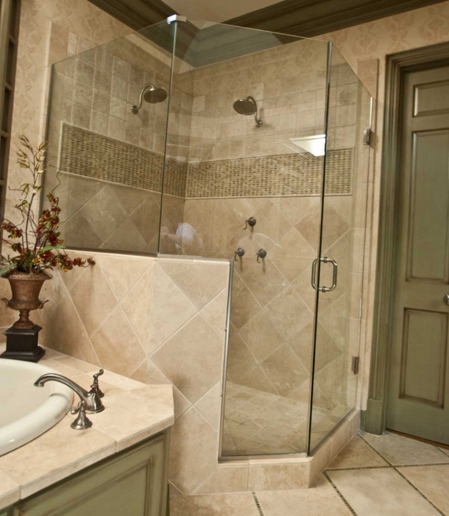 bathroom-charming-bathroom-design-idea-with-natural-brown-tile-wall-and-floor-of-shower-room-designed-with-glass-door-complete-with-white-bathtub-and-rustic-stainless-faucet-design-bathroom-shower-ti