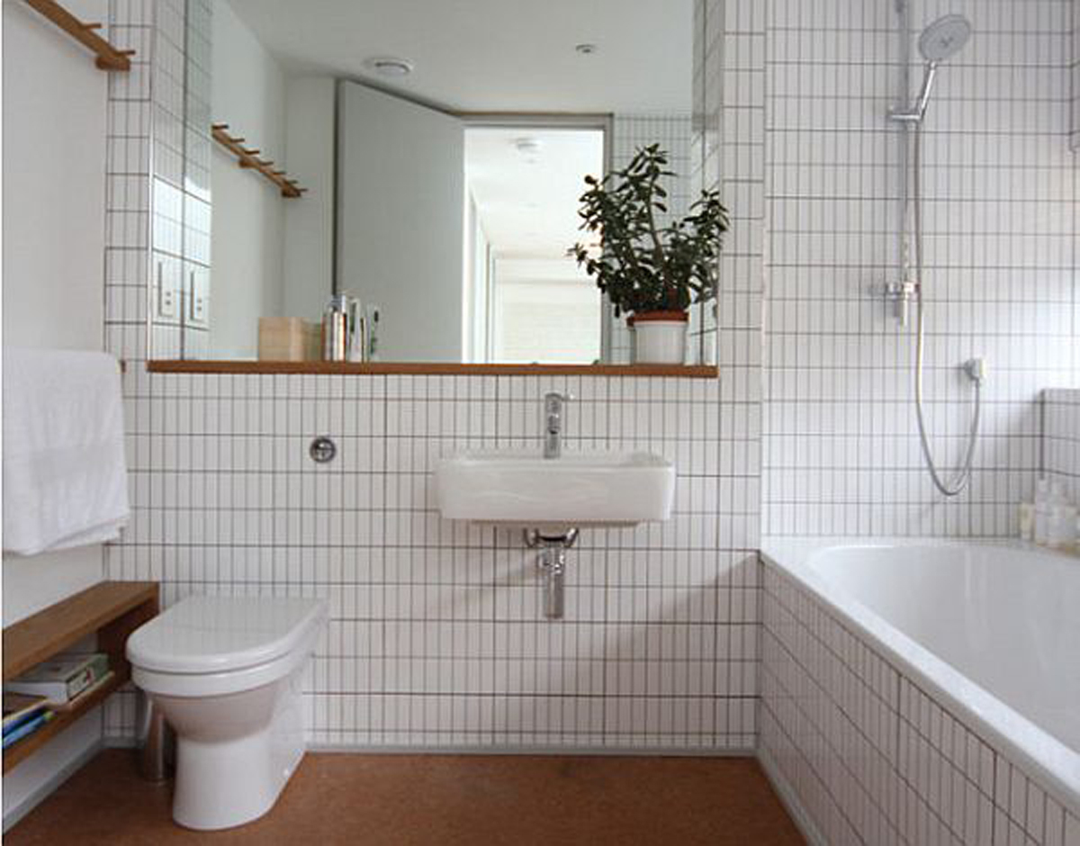 bathroom-cool-for-large-and-small-space-with-white-wall-tiles-in-size-and-wooden-shelf-on-the-also-large-mirror-no-frame-simple-cool-bathroom-ideas-for-large-and-small-space