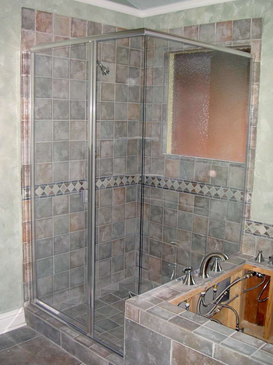 bathroom-epic-bathroom-design-idea-with-natural-grey-tile-wall-and-flooring-of-shower-stall-designed-with-glass-door-complete-with-bathtub-using-stainless-faucet-bathroom-shower-stall-tile-designs