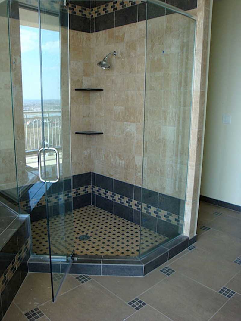 Small Bathroom Tile Ideas Corner Shower Bath