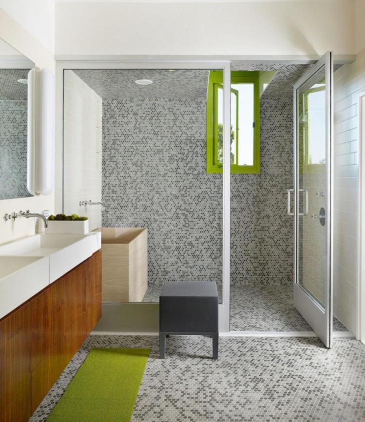 decoration-interior-bathroom-ultimate-grey-mosaic-tile-ceramic-wall-in-bathroom-also-one-piece-toilet-and-brown-wooden-bath-vanity-along-with-frameless-glass-shower-door-terrific-bat