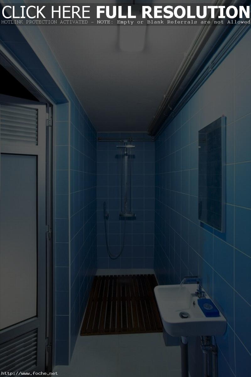 excellent-blue-bathroom-ideas-digital-photography-with-mosaic-bathroom-floor-tile-and-doorless-shower-design-also-white-porcelain-bathroom-floor-tiles