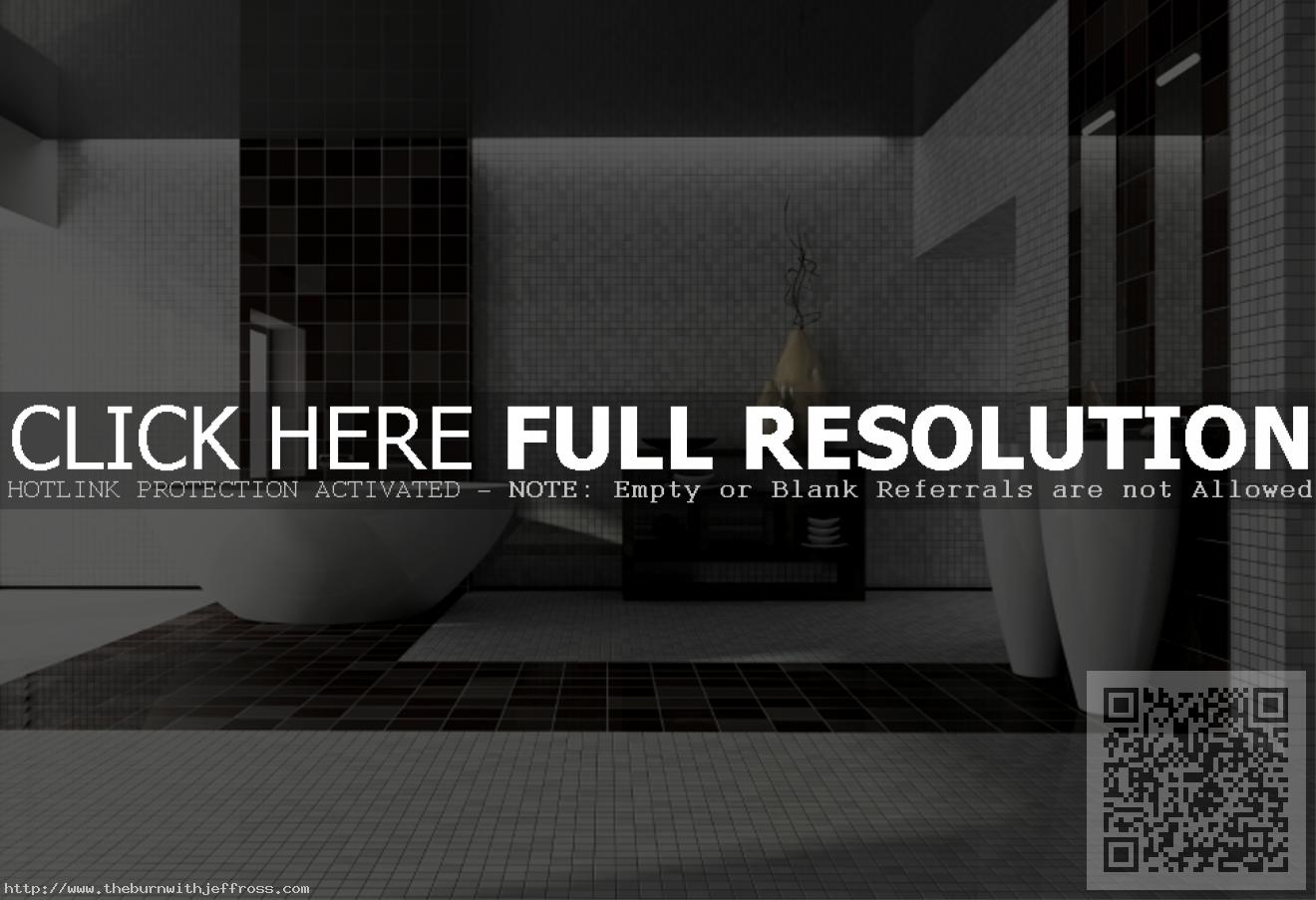 modern-luxury-bathroom-design-showing-grey-black-square-pattern-ceramic-tile-flooring