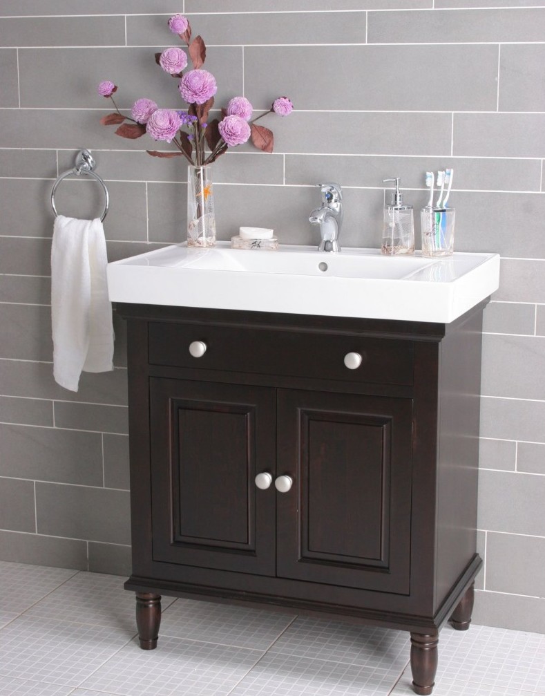 simple-style-bathroom-minimalist-lowes-bathroom-tile-design-24-inch-black-bathroom-vanity-white-gloss-ceramics-countertop-gray-laminate-wall-tile-decor