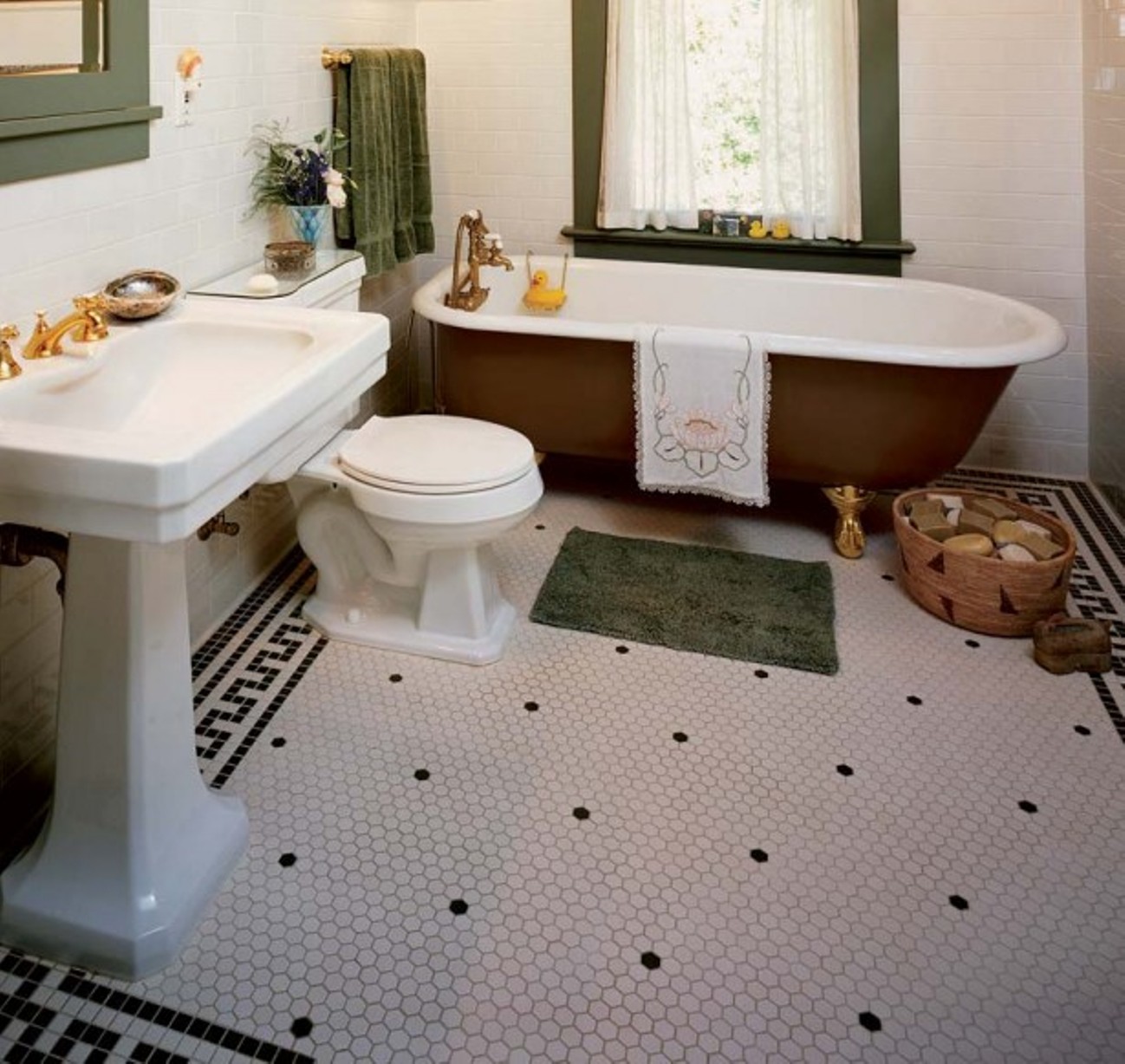 30 Ideas  on using hex tiles  for bathroom  floors 2019