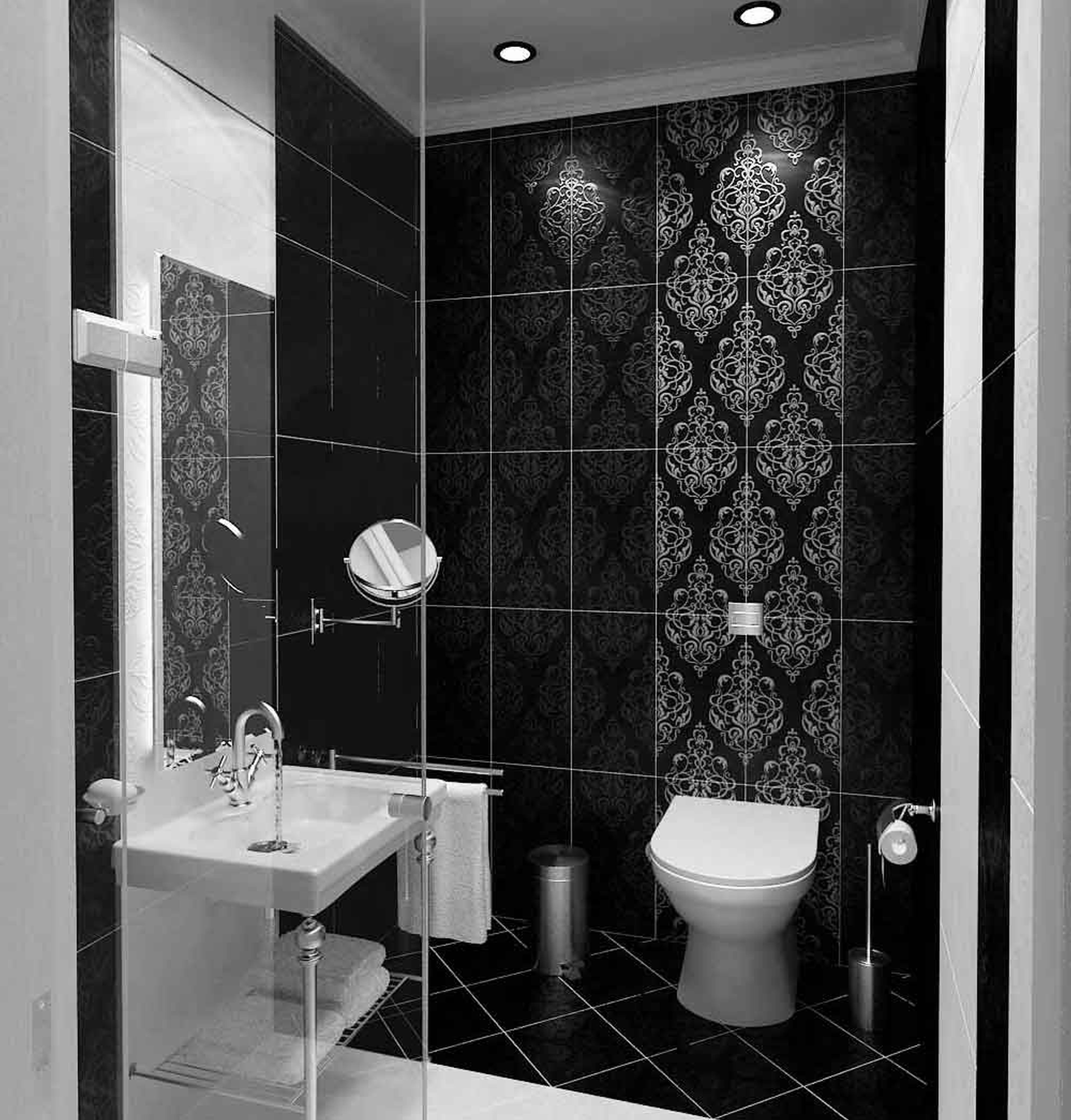 Black-And-White-Bathroom-Design-Classic-of-Decor-Black-And-Idea