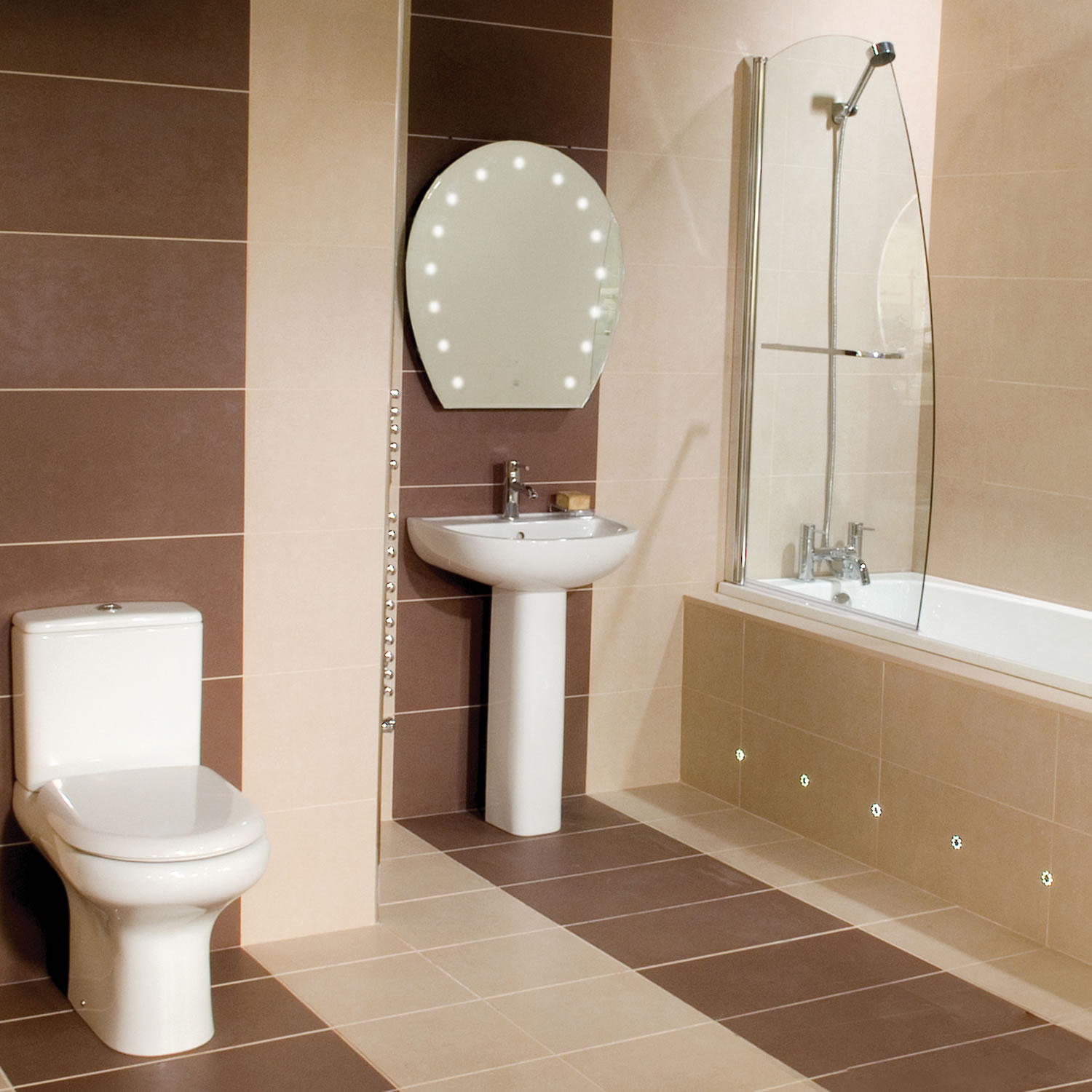 bathroom-pleasing-bathroom-design-with-white-matrine-on-mocha-ceramics-floor-added-by-white-washstand-and-mirror-on-mocha-ceramic-wall-magnetizing-details-of-bathroom-designs-presenting-contempo